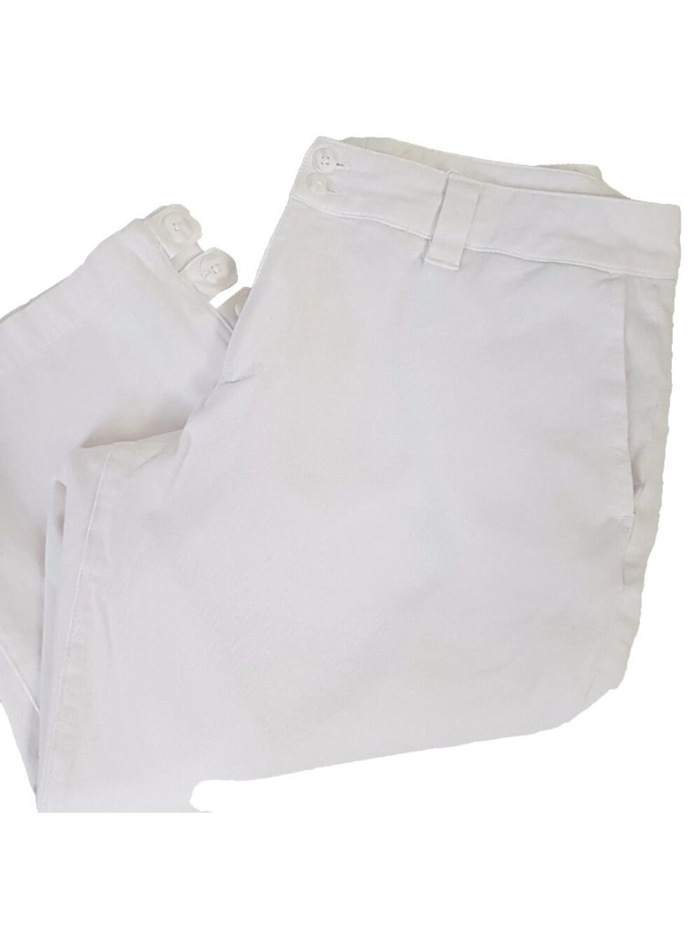 Coldwater Creek White Capri Pants Summer Women's Size Petite 12 12P